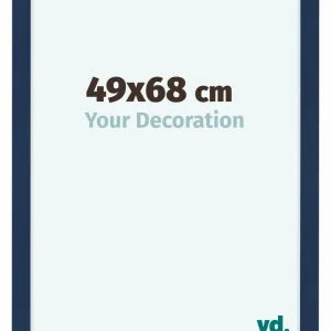 Bilderrahmen 49x68 cm - Dunkelblau Gewischt - MDF - Como