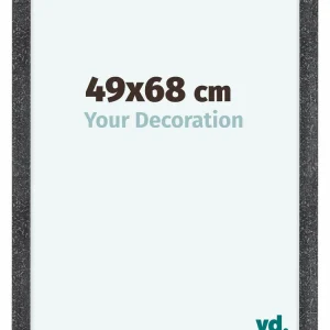 Bilderrahmen 49x68 cm - Grau Gewischt - MDF - Como