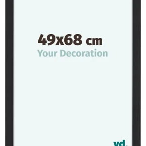 Bilderrahmen 49x68 cm - Schwarz Gemasert - MDF - Como