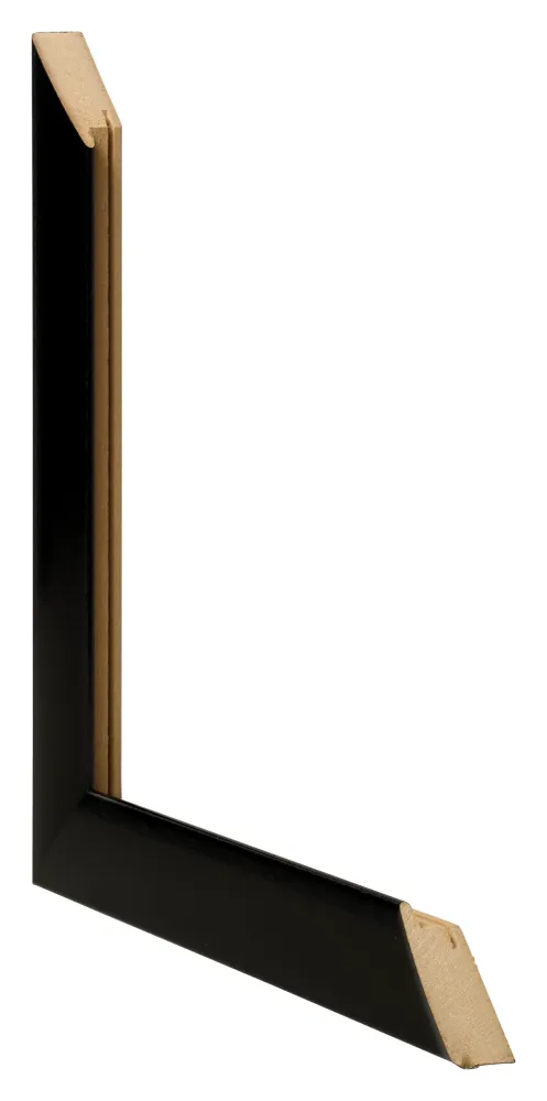 Bilderrahmen 49x68 cm - Schwarz Hochglanz - MDF - Pisa