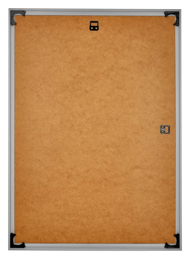 Bilderrahmen 49x68 cm - Silber Hochglanz - Kunststoff - Evry