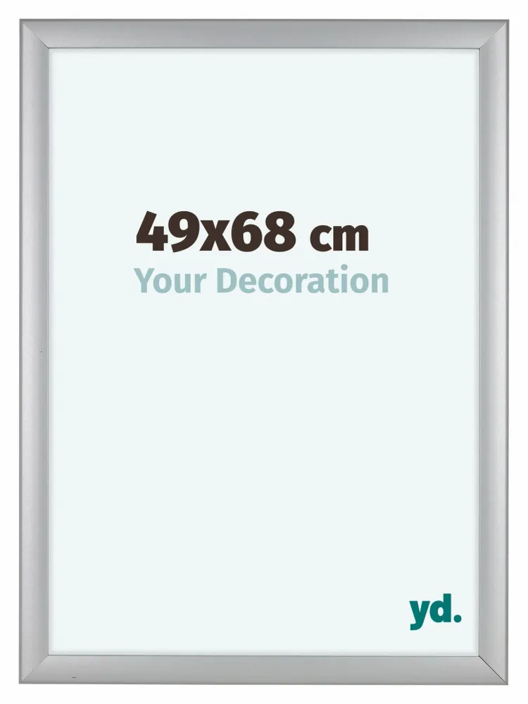Bilderrahmen 49x68 cm - Silber Matt - MDF - Como