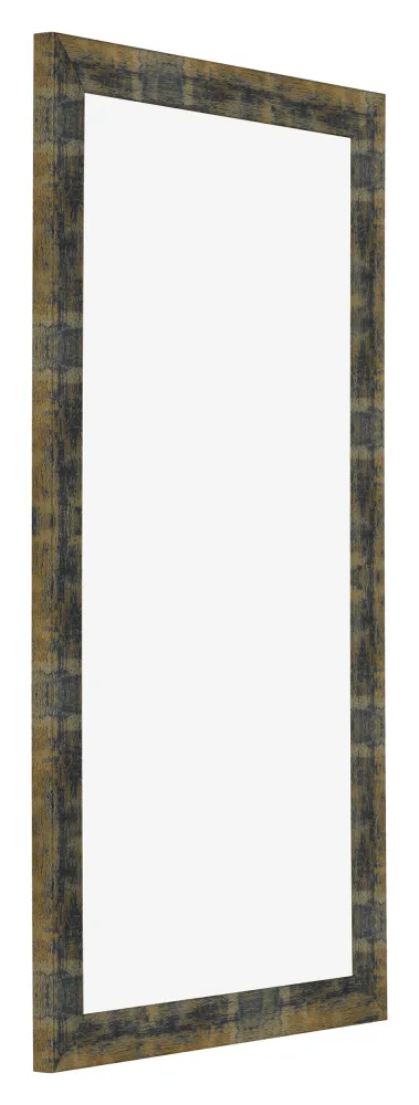 Bilderrahmen 50x100 cm - Blau Gold Meliert - MDF - Pisa