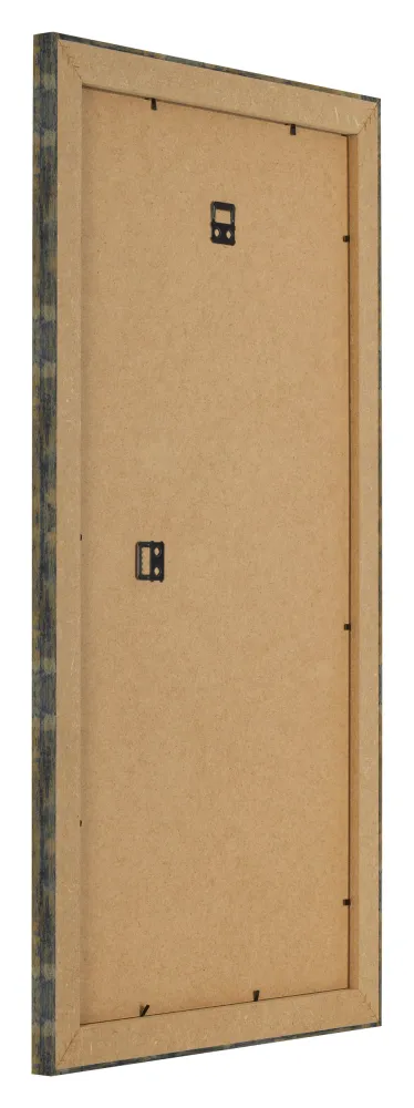 Bilderrahmen 50x100 cm - Blau Gold Meliert - MDF - Pisa