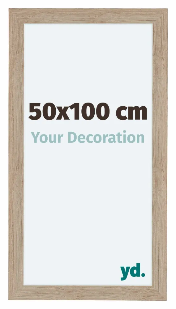 Bilderrahmen 50x100 cm - Eiche Hell - MDF - Como
