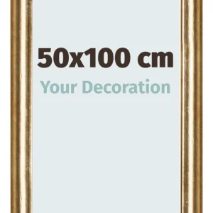 Bilderrahmen 50x100 cm - Gold Antik - MDF - Lazio