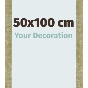 Bilderrahmen 50x100 cm - Gold Antik - MDF - Mura