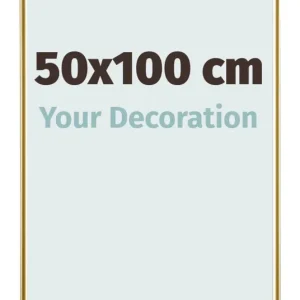 Bilderrahmen 50x100 cm - Gold - Kunststoff - Evry