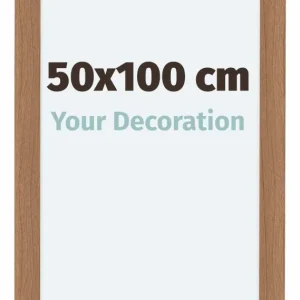 Bilderrahmen 50x100 cm - Nussbaum Hell - MDF - Como
