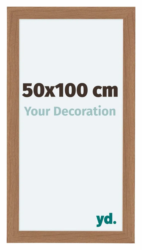 Bilderrahmen 50x100 cm - Nussbaum Hell - MDF - Como
