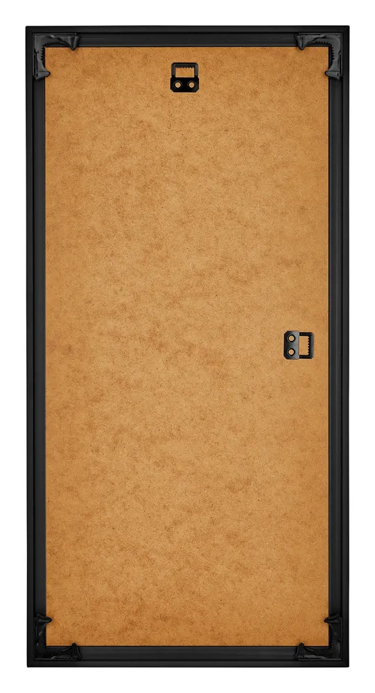 Bilderrahmen 50x100 cm - Schwarz Hochglanz - Kunststoff - Bordeaux