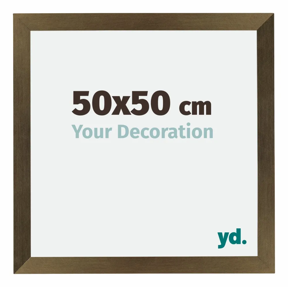 Bilderrahmen 50x50 cm - Bronze Dekor - MDF - Mura