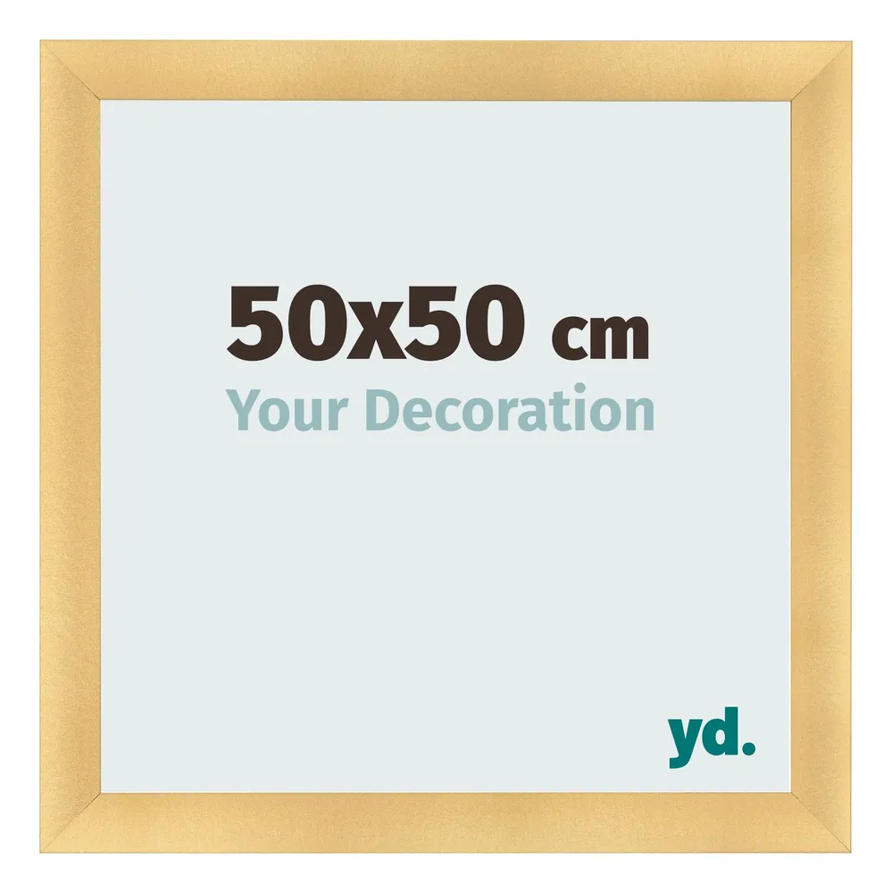 Bilderrahmen 50x50 cm - Gold Matt - MDF - Pisa