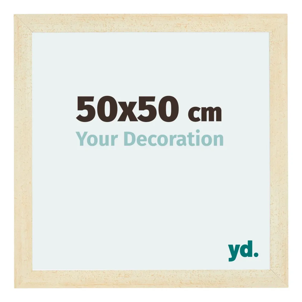 Bilderrahmen 50x50 cm - Sand Gewischt - MDF - Mura