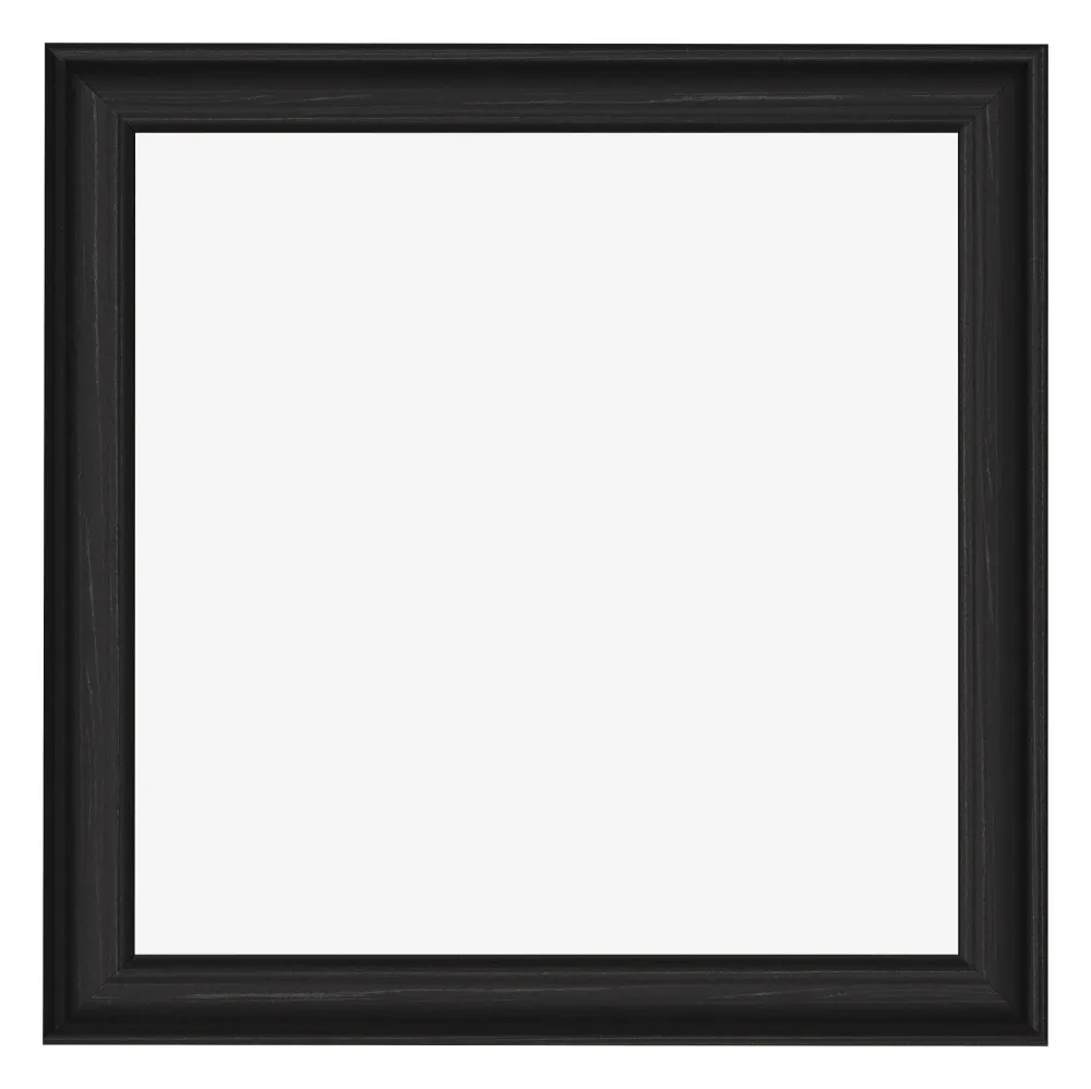 Bilderrahmen 50x50 cm - Schwarz Gemasert - MDF - Lazio