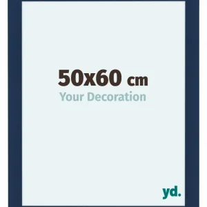 Bilderrahmen 50x60 cm - Dunkelblau Gewischt - MDF - Como