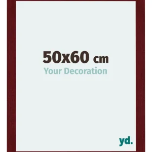 Bilderrahmen 50x60 cm - Weinrot Gewischt - MDF - Mura