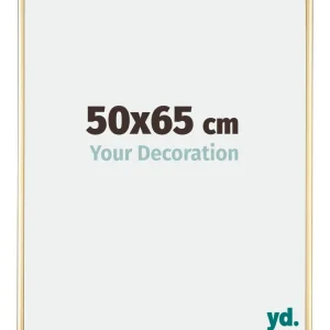 Bilderrahmen 50x65 cm - Gold - Aluminium - Kent