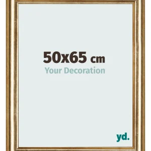 Bilderrahmen 50x65 cm - Gold Antik - MDF - Lazio