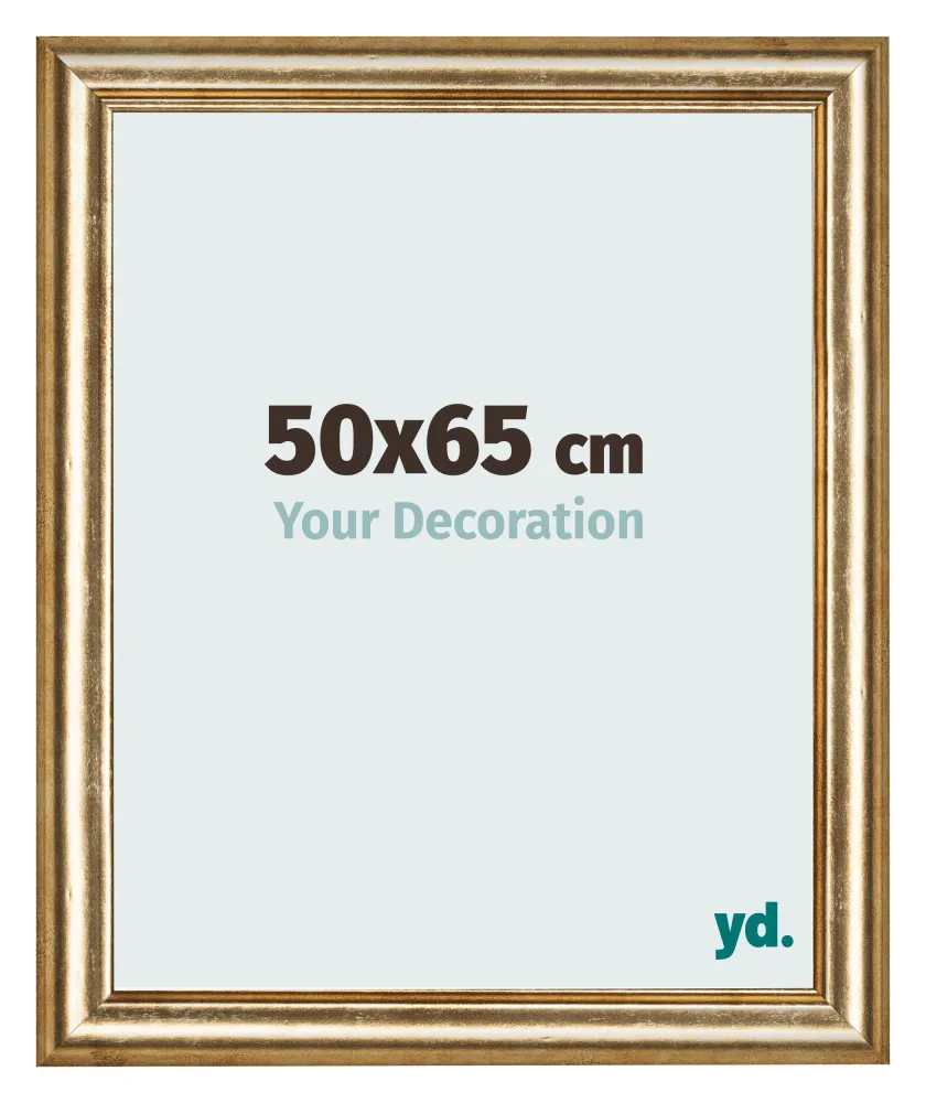 Bilderrahmen 50x65 cm - Gold Antik - MDF - Lazio
