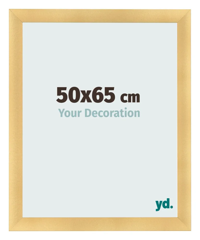 Bilderrahmen 50x65 cm - Gold Matt - MDF - Pisa