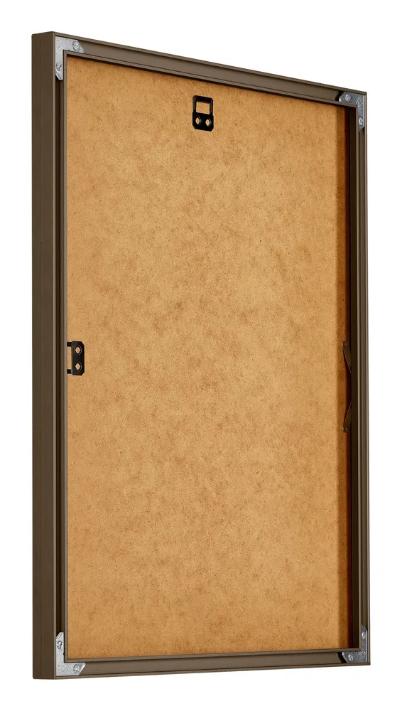 Bilderrahmen 50x65 cm - Nussbaum Struktur - Aluminium - New York