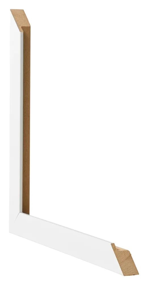 Bilderrahmen 50x65 cm - Weiß Hochglanz - MDF - Bologna