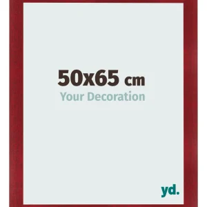 Bilderrahmen 50x65 cm - Weinrot Gewischt - MDF - Pisa