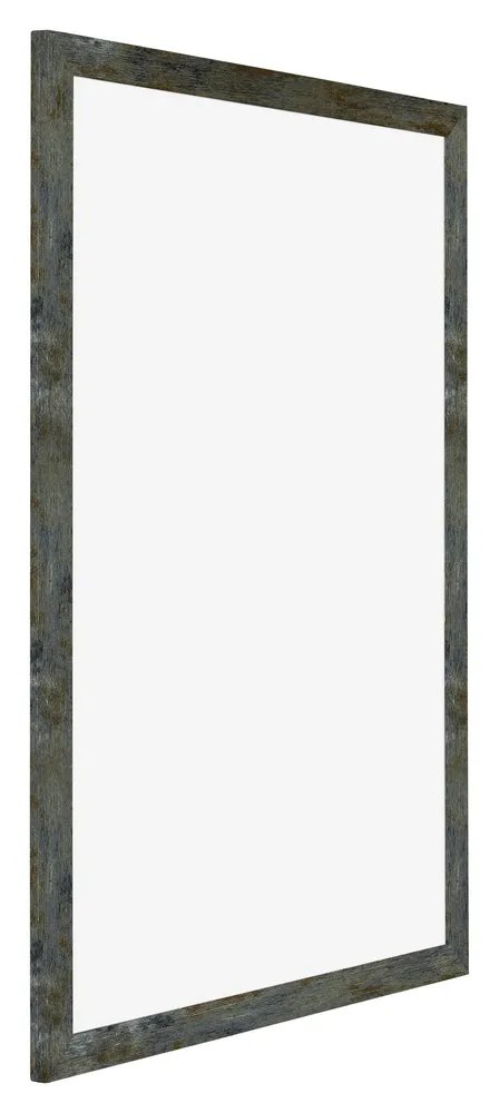 Bilderrahmen 50x70 cm - Blau Gold Meliert - MDF - Mura