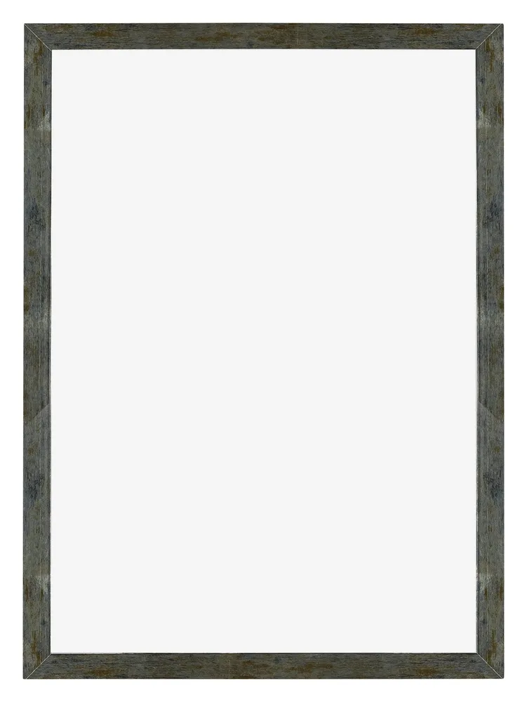 Bilderrahmen 50x70 cm - Blau Gold Meliert - MDF - Mura