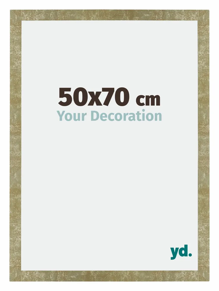 Bilderrahmen 50x70 cm - Gold Antik - MDF - Mura
