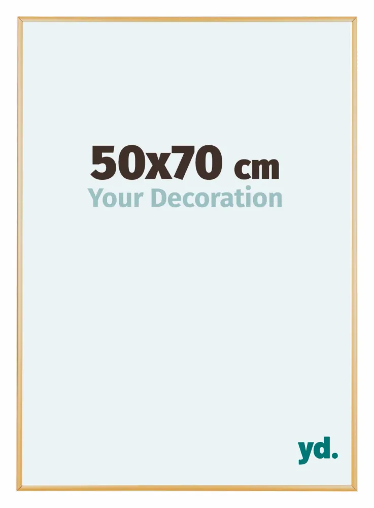 Bilderrahmen 50x70 cm - Gold Vintage - Aluminium - Kent