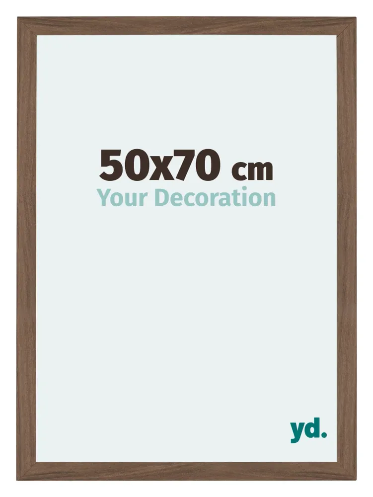 Bilderrahmen 50x70 cm - Nussbaum Dunkel - MDF - Mura