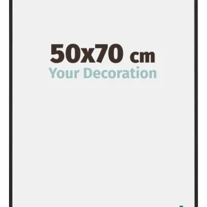 Bilderrahmen 50x70 cm - Schwarz Matt - Aluminium - New York - Aluminium - New York