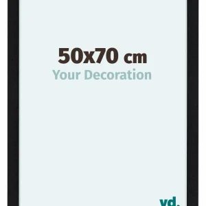 Bilderrahmen 50x70 cm - Schwarz Matt - MDF - Como