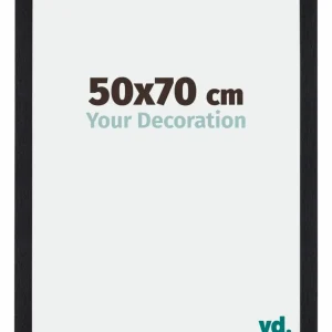 Bilderrahmen 50x70 cm - Schwarz Matt - MDF - Mura