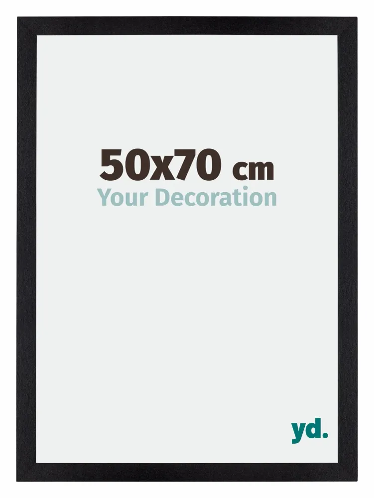 Bilderrahmen 50x70 cm - Schwarz Matt - MDF - Mura