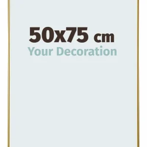 Bilderrahmen 50x75 cm - Gold - Kunststoff - Evry