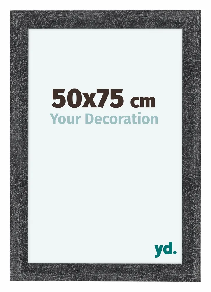 Bilderrahmen 50x75 cm - Grau Gewischt - MDF - Como