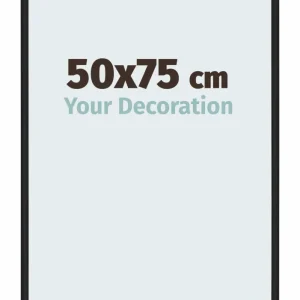 Bilderrahmen 50x75 cm - Schwarz Matt - Aluminium - New York - Aluminium - New York
