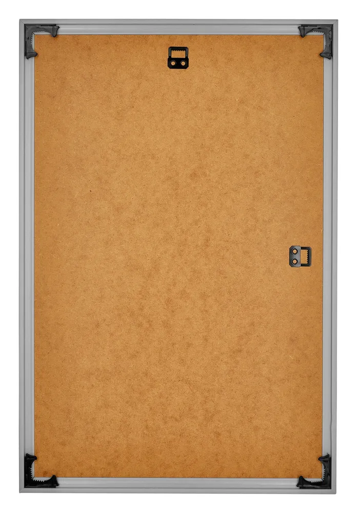 Bilderrahmen 50x75 cm - Silber - Kunststoff - Bordeaux