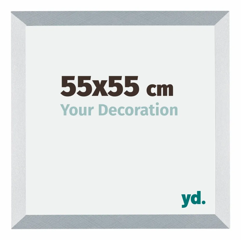 Bilderrahmen 55x55 cm - Aluminium - Gebürstet - MDF - Mura