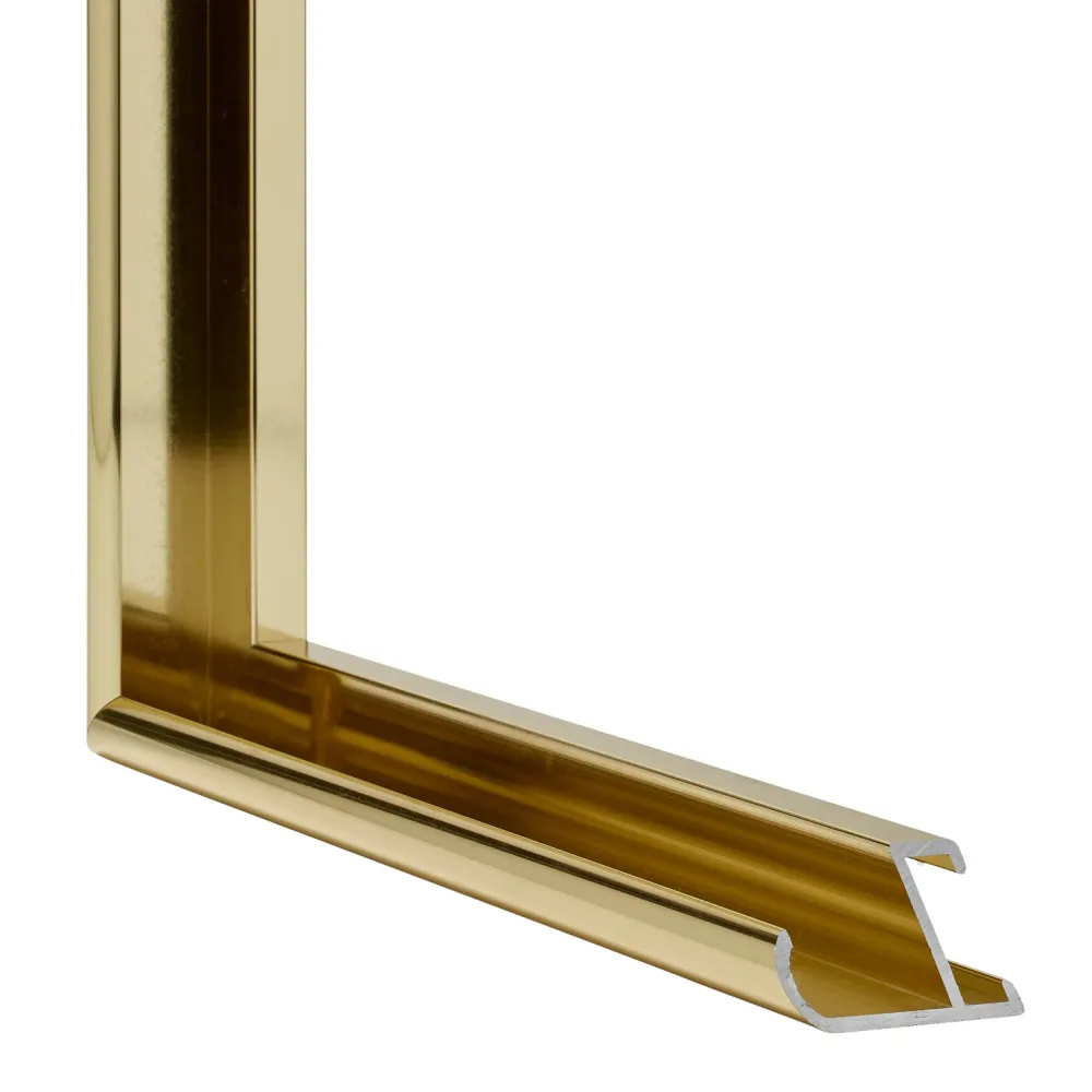 Bilderrahmen 55x55 cm - Goldglanz - Aluminium - New York