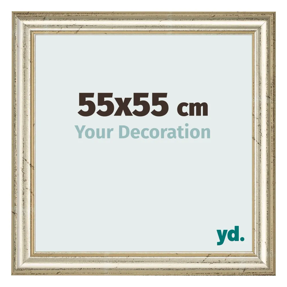 Bilderrahmen 55x55 cm - Metallglanz - MDF - Lazio