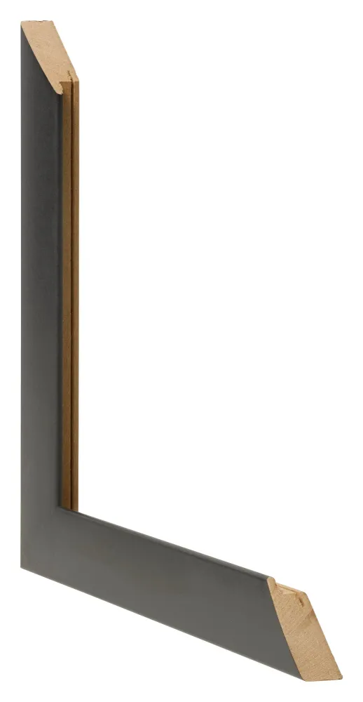 Bilderrahmen 55x55 cm - Schwarz Matt - MDF - Pisa