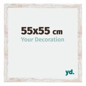 Bilderrahmen 55x55 cm - White Wash - MDF - Catania