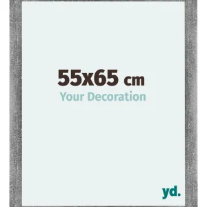Bilderrahmen 55x65 cm - Grau Gewischt - MDF - Mura