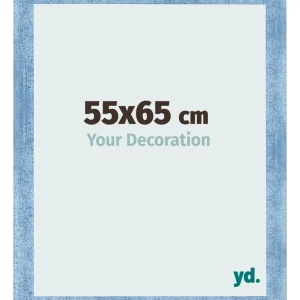 Bilderrahmen 55x65 cm - Hellblau Gewischt - MDF - Pisa