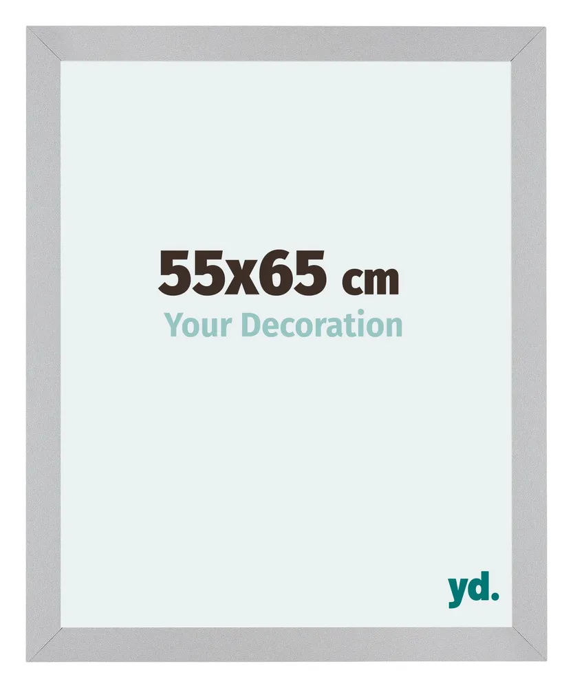 Bilderrahmen 55x65 cm - Silber Matt - MDF - Mura