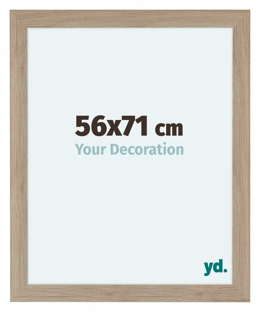 Bilderrahmen 56x71 cm - Eiche Hell - MDF - Como